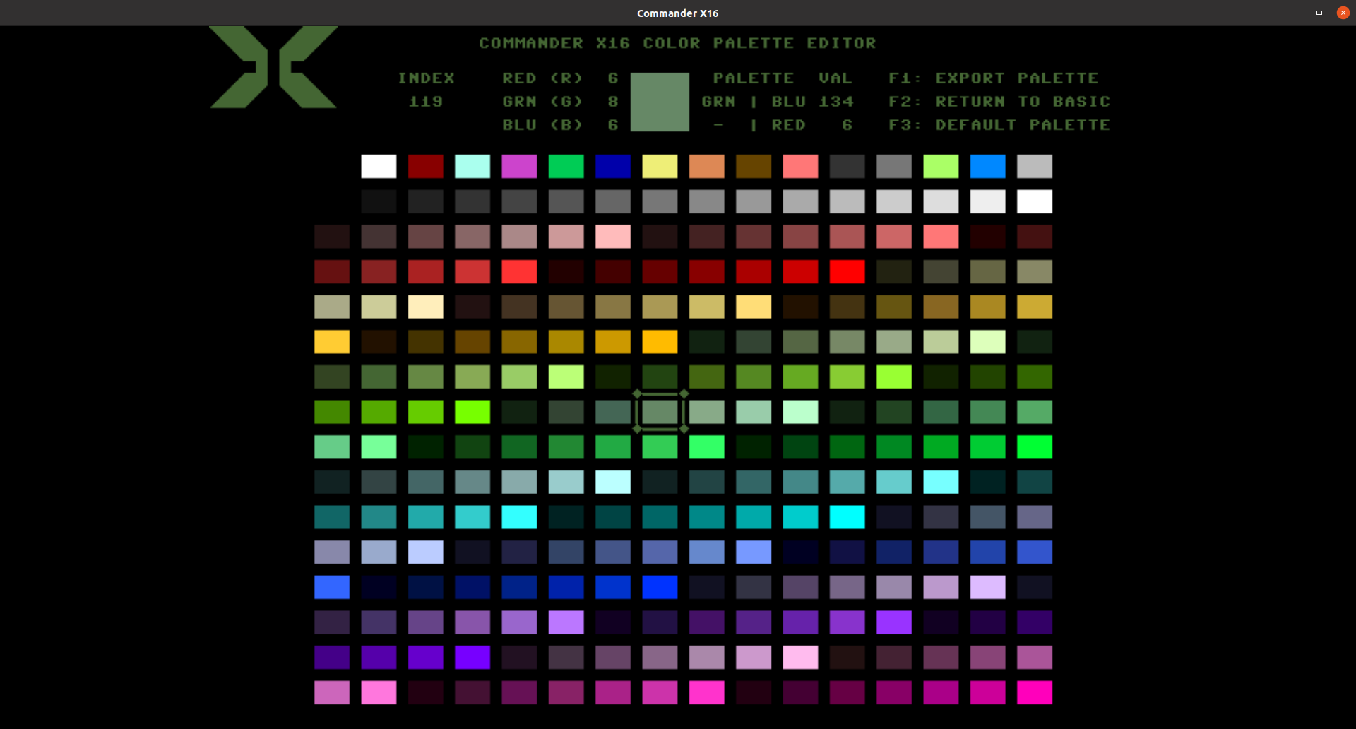 Color Palette Editor