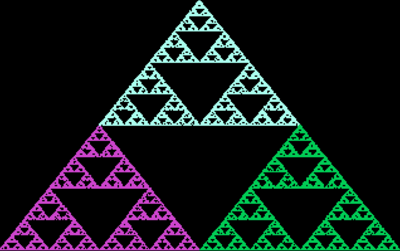 Sierpinski Triangle written in BASIC