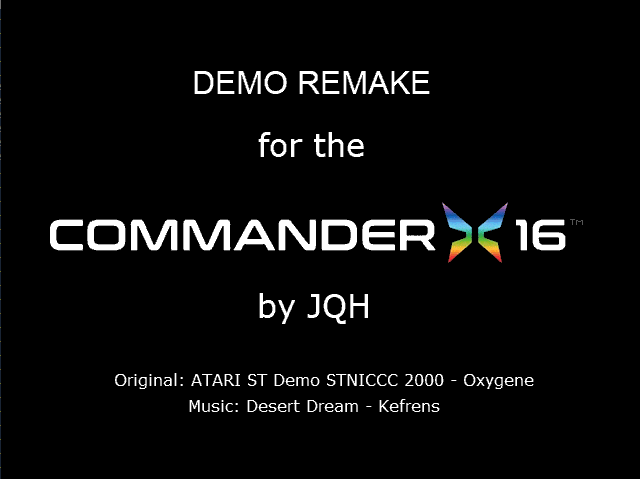 STNICCC Commander X16 Demo Remake